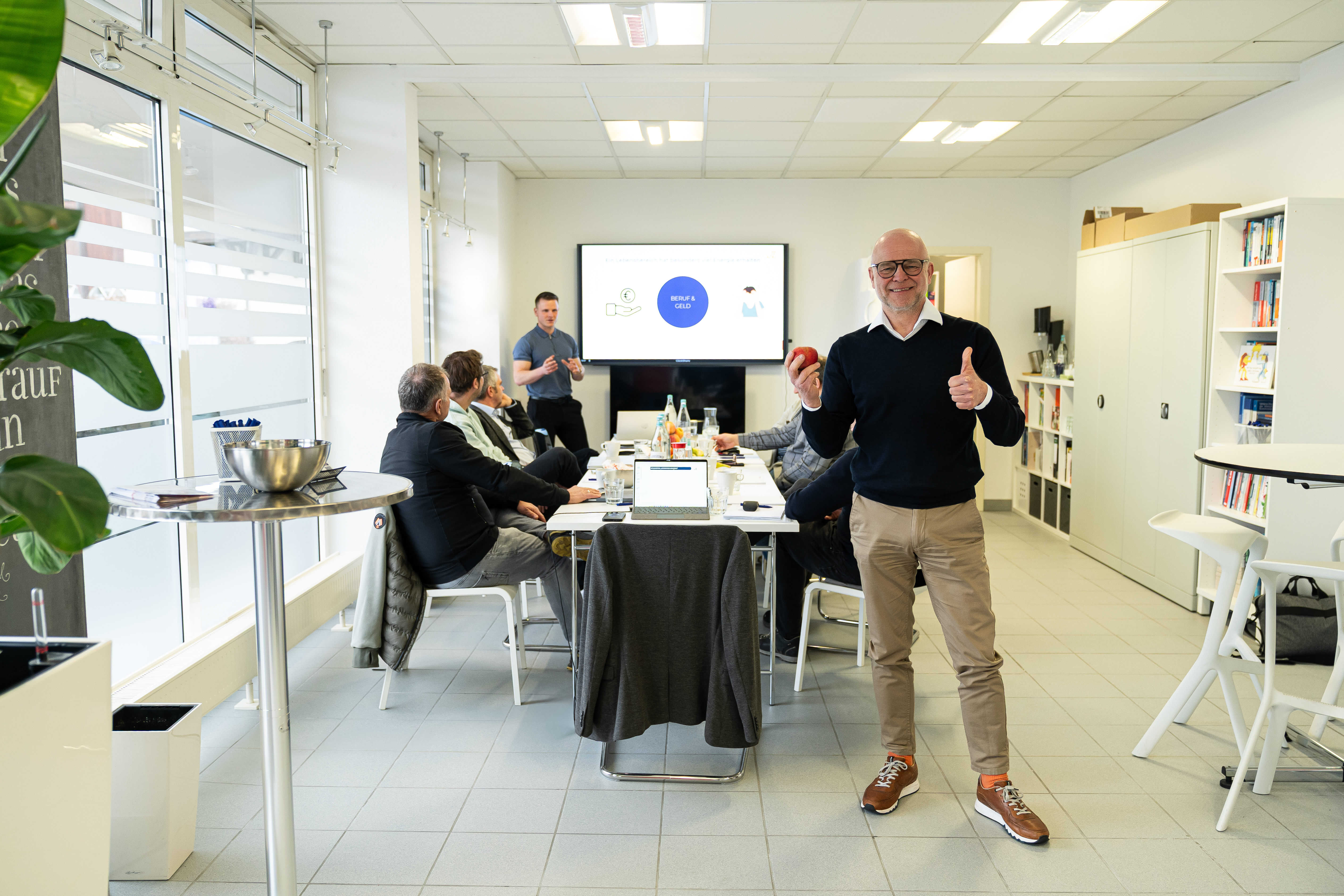 Thomas Brandenburger mit Unternehmern